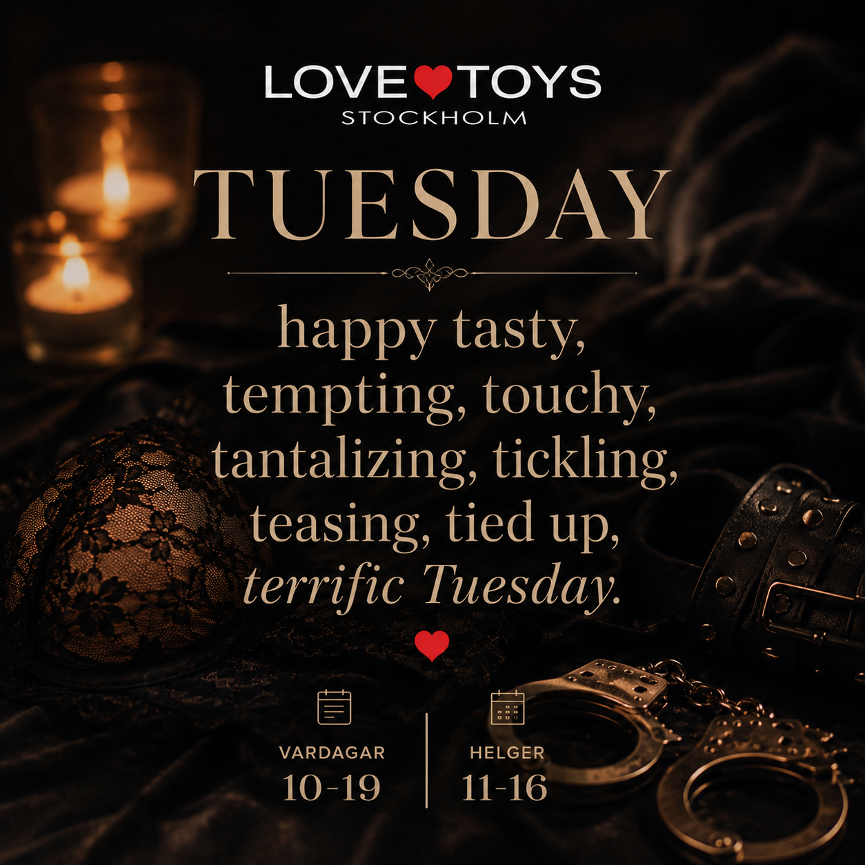 Tuesday porrbutik lovetoys stockholm